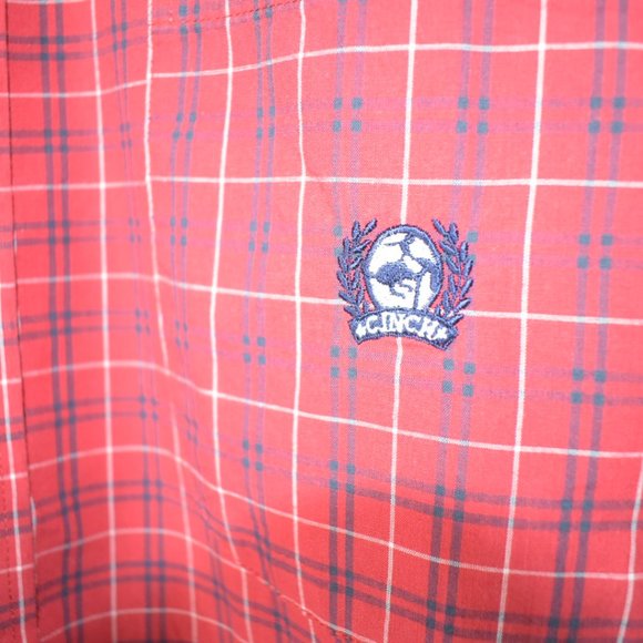 Cinch Button Up Red Western Shirt Size Large - Picture 3 of 5